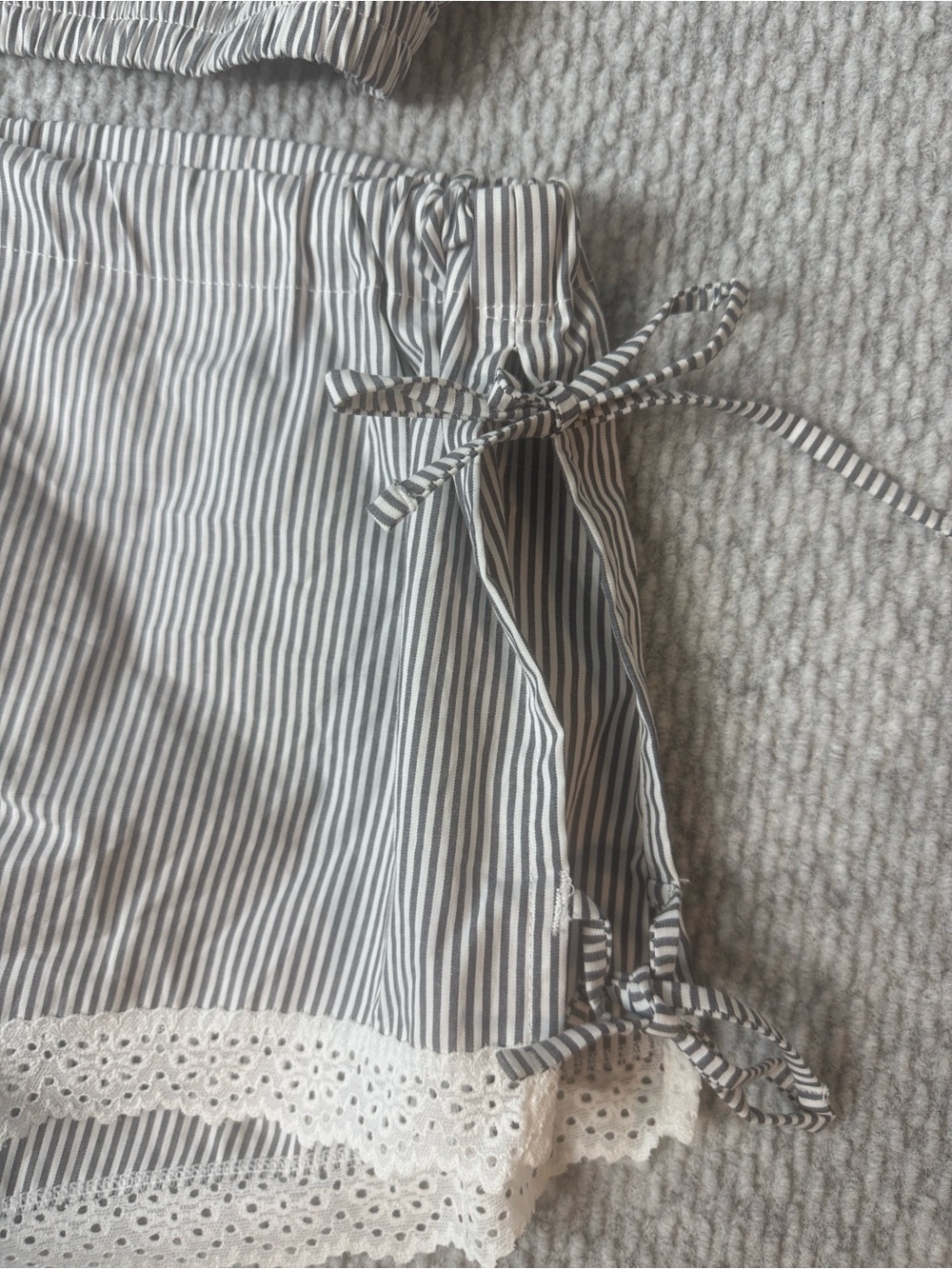 Colsie Sleepwear Lounge Set XL Grey & White NWT - Picture 2 of 9